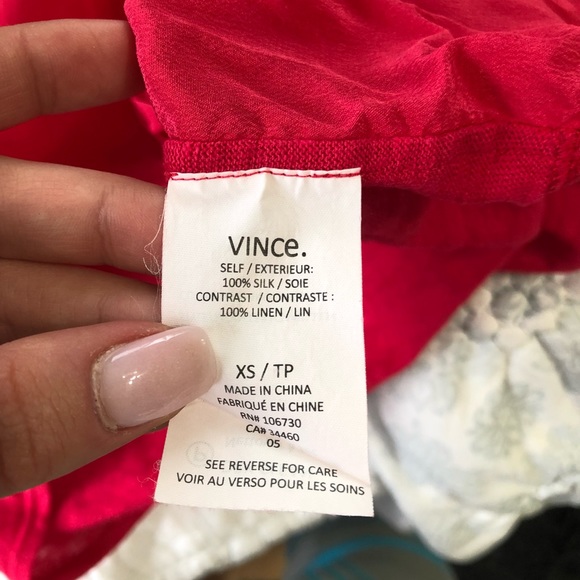 Vince Mixed Media Button Down Size XS - Picture 7 of 7